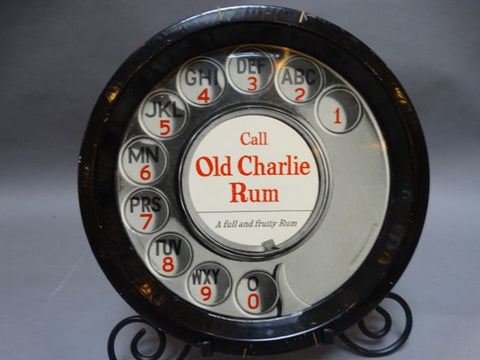 Vintage Old Charlie Rum Liquor Tray