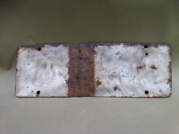 Early California Porcelain License Plate in not so great condition