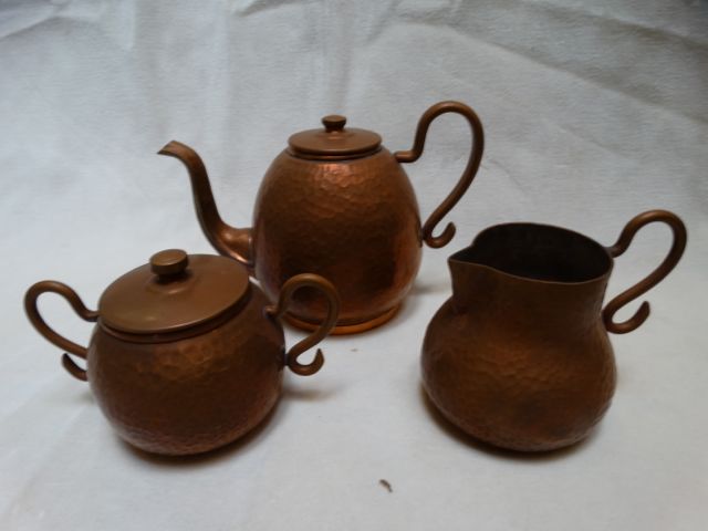 Copper Tea or Cocoa Set