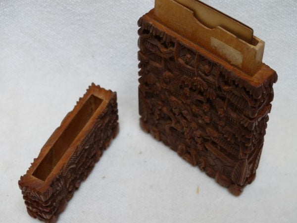 Chinese Carved Card Case