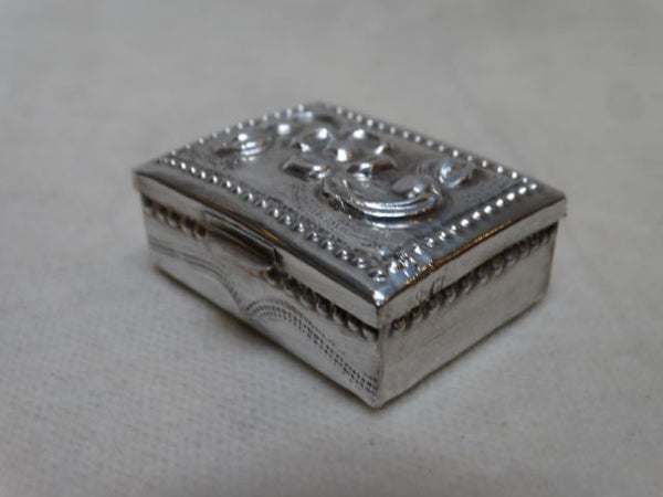 Sterling Silver Repoussé Box