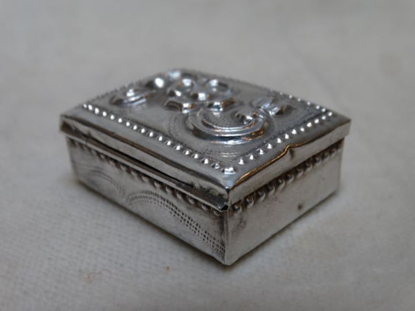 Sterling Silver Repoussé Box