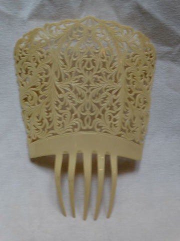 Ivory Celluloid Mantilla Comb