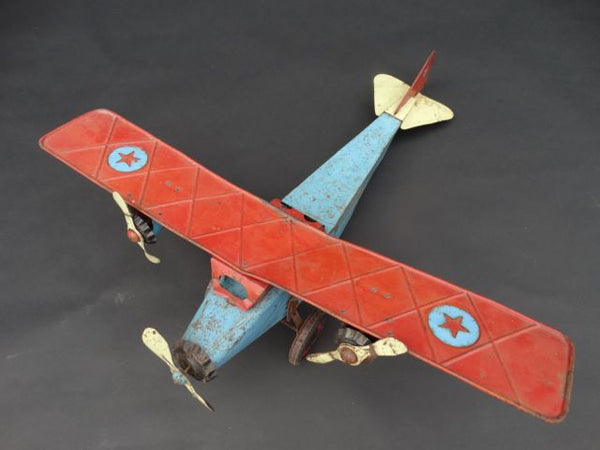Tin Ford Tri-Motor Toy Airplane