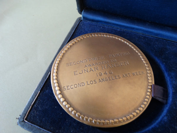 City of LA Municipal Art Commission Medal: Ejnar Hansen