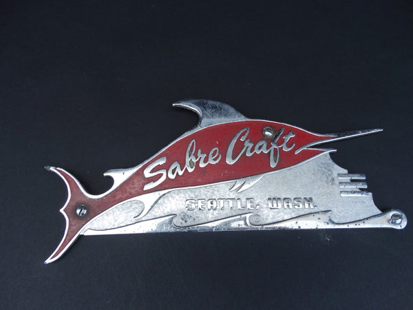 Sabrecraft Swordfish Chrome Emblem