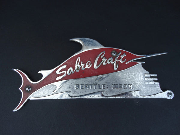 Sabrecraft Swordfish Chrome Emblem