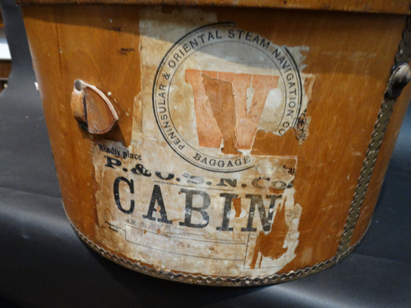 Wooden Hat Box