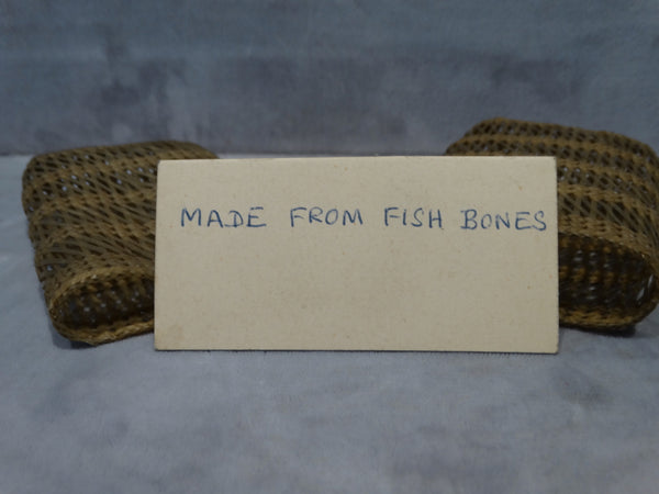 Native American Pacific North Coast Case - made of fish bones