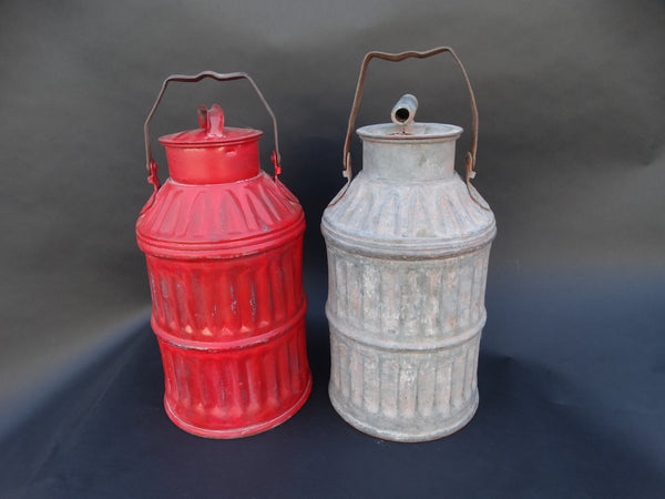 Pair of 5-Gallon Oil Cans