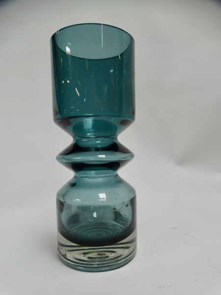 Mid-Century Modern Blown Glass Vase from Finland by Riihimäen Lasi Oy A2254