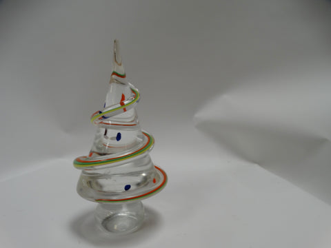 Vintage Murano Millefiori Glass Christmas Tree Paperweight c 1940