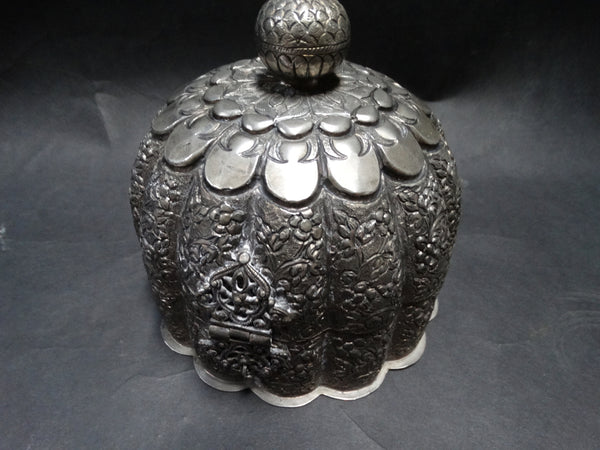 Moroccan Moorish Silverplate-over-Copper Jewelry Box c1900