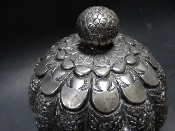 Moroccan Moorish Silverplate-over-Copper Jewelry Box c1900