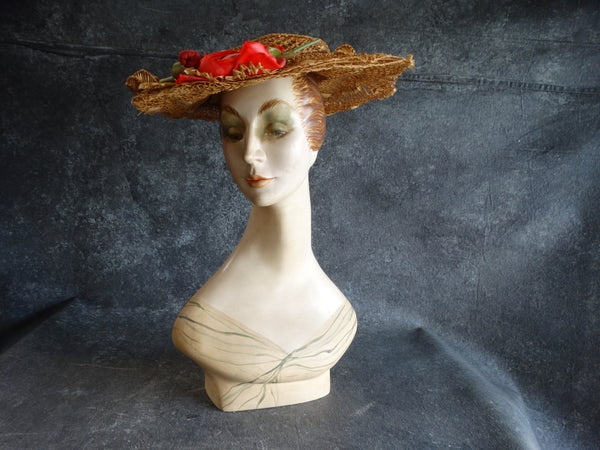 Female Mannequin Display Bust 1950s