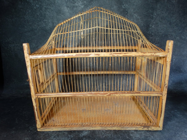 Folk Art Bird Cage c 1920s A2328