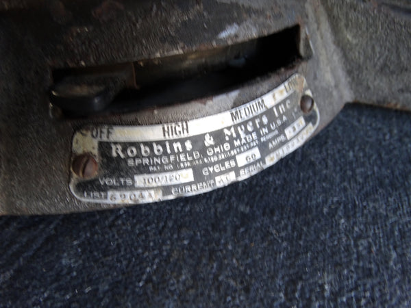 Robbins & Myers Inc Adjustable Floor Fan c 1930s A2338