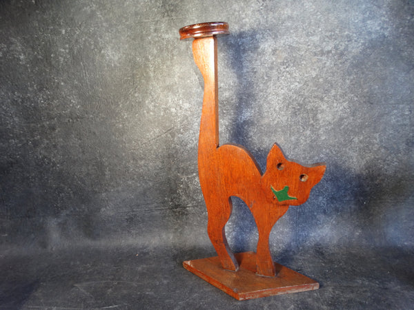 Folk Art Smoke Stand in the Shape of a Cat 1930s A2341