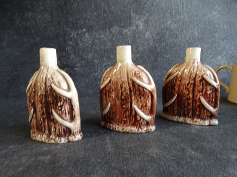 Set of Three Czechoslovakian Porcelain Flasks c 1900 A2369