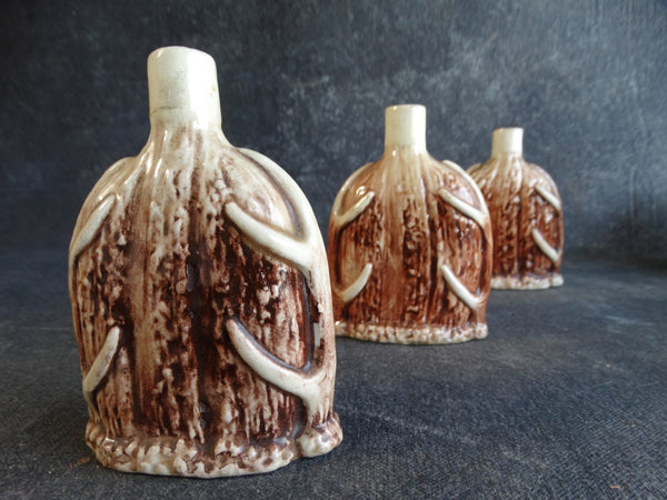 Set of Three Czechoslovakian Porcelain Flasks c 1900 A2369