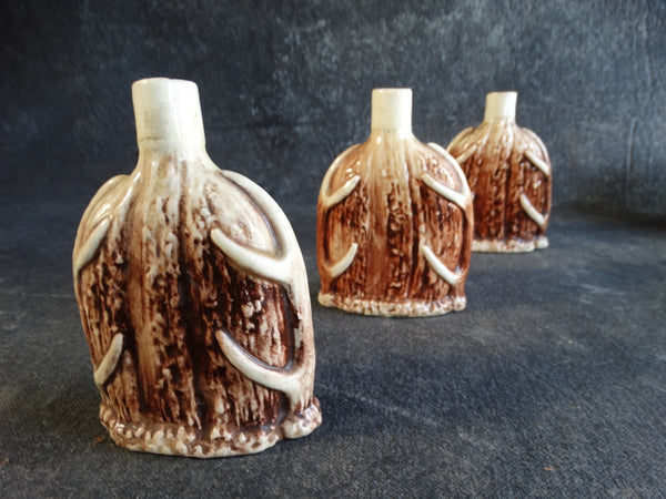 Set of Three Czechoslovakian Porcelain Flasks c 1900 A2369