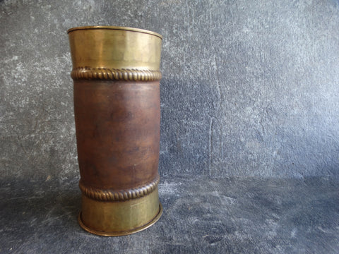 Stickley Model No.62 Vase Arts & Crafts Copper and Brass circa 1910 A2376