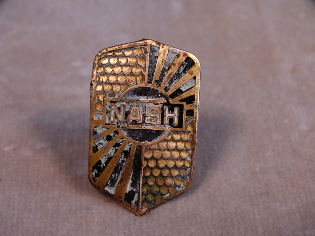 Triangular Radiator Badge Nash 1930 Radiator Badge A2454 – Early California Antiques Shop
