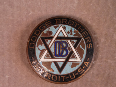 Dodge Brothers Detroit 1920s Radiator Badge A2477