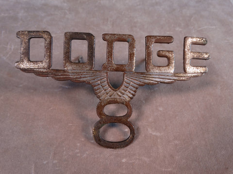 Dodge 8 Radiator Badge 1931-32 A2478