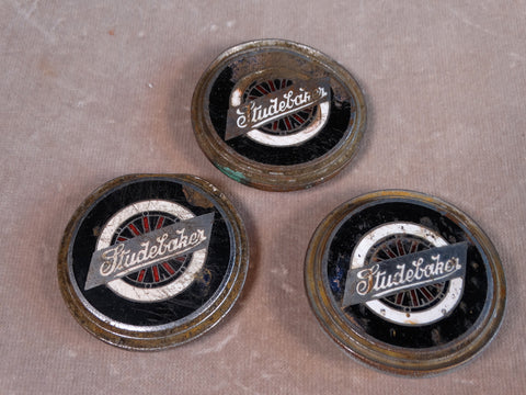 Set of 3 Studebaker Radiator Badges A2488