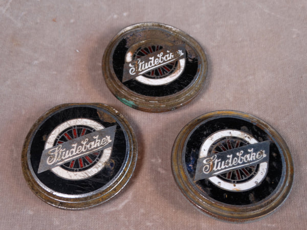 Set of 3 Studebaker Radiator Badges A2488
