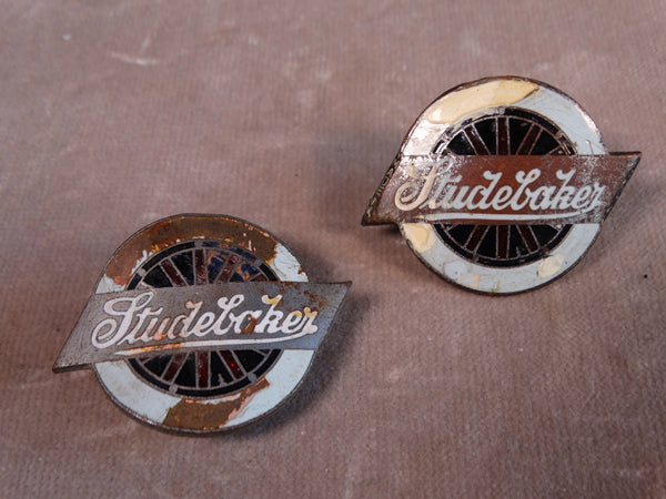 Pair of Studebaker Radiator Badges A2489