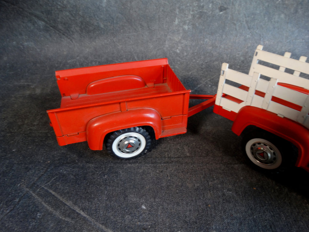Hubley Mighty Metal Pickup Truck with Trailer Late 50s-Early 60s A2508