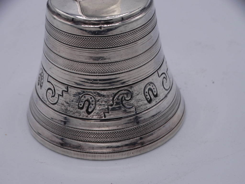 Fine Quality Large Antique American Solid Sterling Silver Dinner Bell -  Circa Early 20th Century
