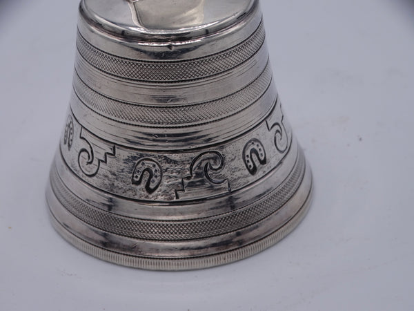 Sanborns Sterling Silver Dinner Bell c 1940 A2538