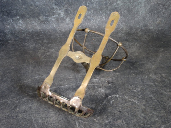 19th Century Solid Brass Shower Caddy A2546