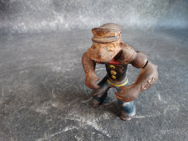 Hubley Cast-iron Motorcyclist Popeye circa 1930s A2558