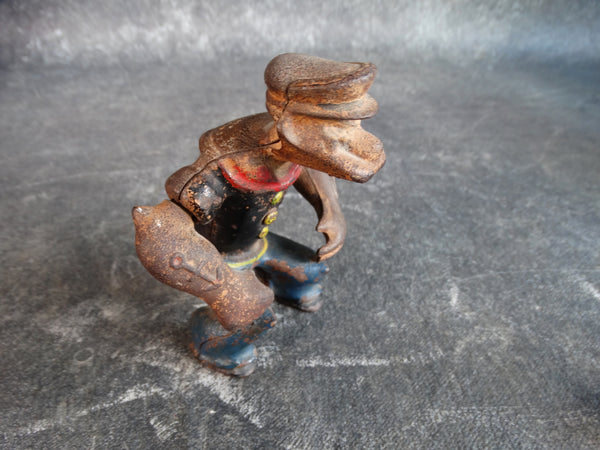 Hubley Cast-iron Motorcyclist Popeye circa 1930s A2558