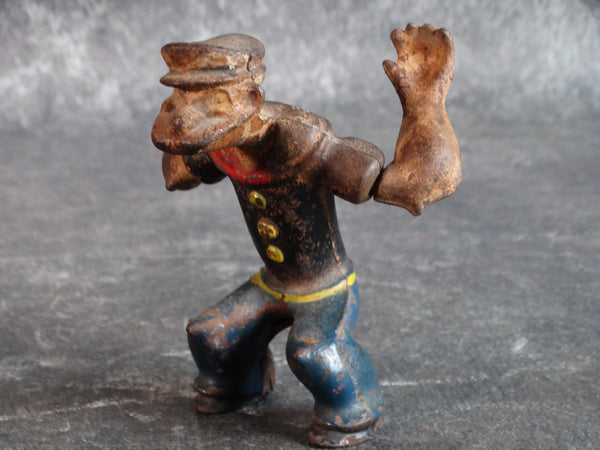 Hubley Cast-iron Motorcyclist Popeye circa 1930s A2558