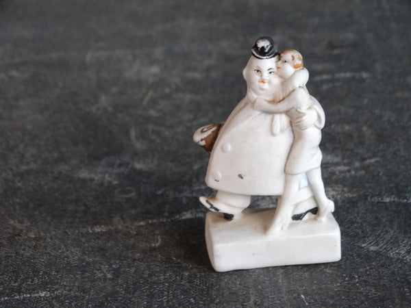 Flapper with Her Butter & Egg Man Porcelain Figure A2562