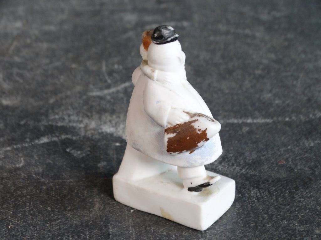 Flapper with Her Butter & Egg Man Porcelain Figure A2562 Early