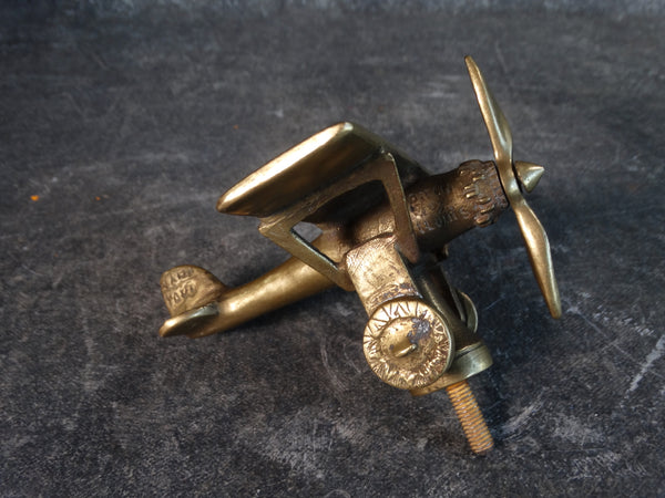 Spirit of St Louis Lucky Lindy Brass Hood Ornament - Reproduction A2576
