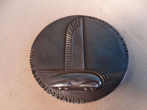 Norman Bel Geddes -1933  General Motors 25th Anniversary Commemorative Medallion A2597