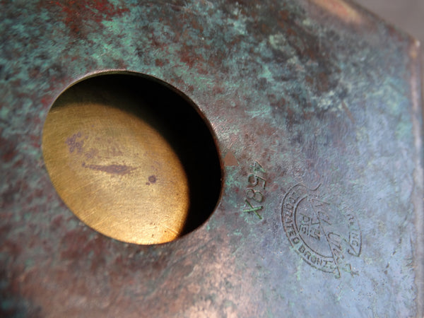 Silver Crest Decorated Bronze Smoking Box with its Original Matches and Cigarettes A2675