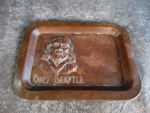 Chief Seattle Copper Tray A2680