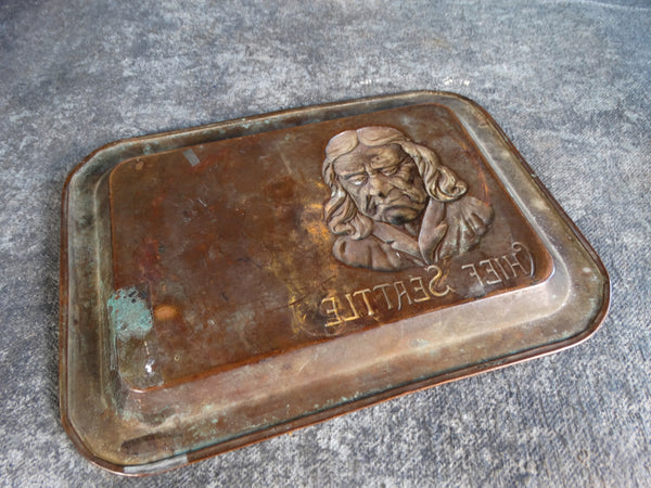 Chief Seattle Copper Tray A2680