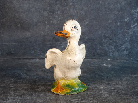 Painted Cast-iron Duckling Bank A2689