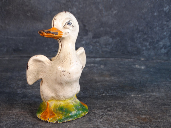 Painted Cast-iron Duckling Bank A2689