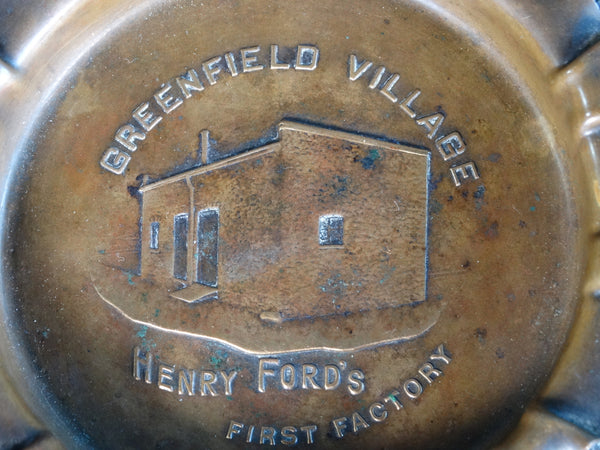 Henry Ford Greenfield Village Commemorative Copper Ashtray A2694