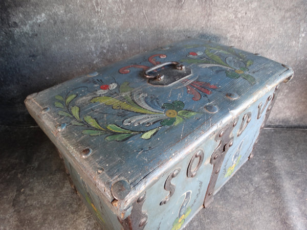 18th Century Lock Box Decorated in the 1920s A2708